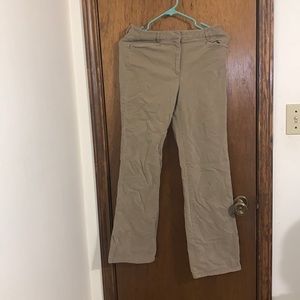 Talbots Khaki Corduroy Wide Leg Pants Size 2